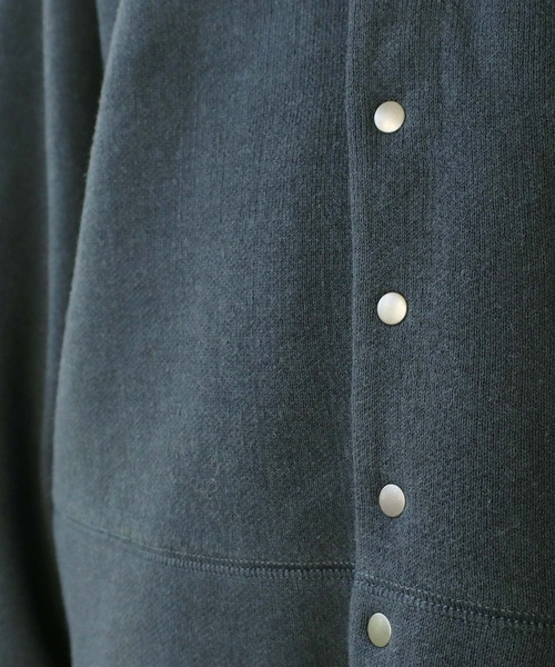 note et silence （ノートエシロンス）の「C/ラムウールダブルフェイス　スナップカーディガン（カーディガン/ボレロ・レディース・グレー/ダークブルー・FREE）」の20枚目の写真