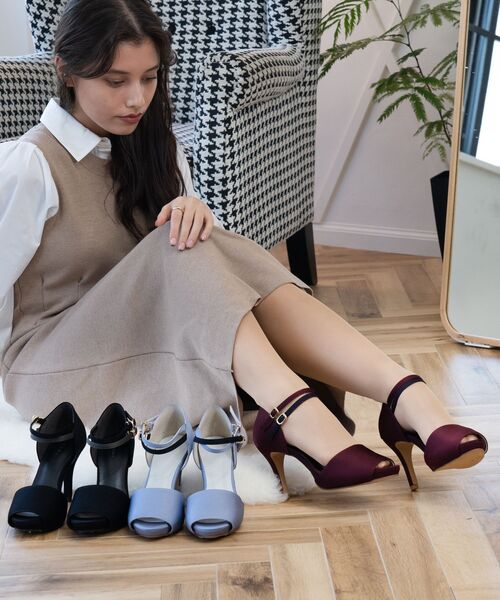ESPERANZA(エスペランサ)の「◆オープントゥダブルストラップパンプス(パンプス・レディース・ブラック系2/ブルー系2/ワイン系4・22.5cm/23.5cm/24.5cm/23.0cm/24.0cm/22.0cm)」の12枚目の写真