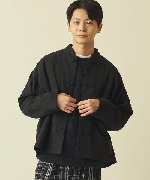 info. BEAUTY&YOUTH（インフォビューティアンドユース）の「【WEB限定】＜info. BEAUTY&YOUTH＞ フランネル チャイナジャケット（その他アウター・メンズ・モカ/グレー/ブラック・M/L）」の19枚目の写真