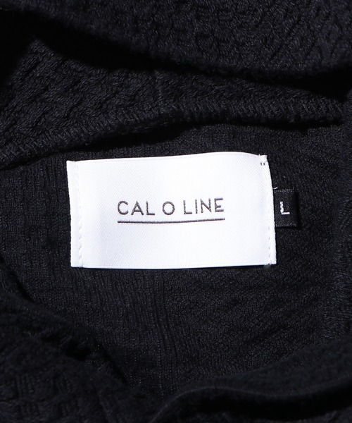 CAL O LINE（キャルオーライン）の「CAL O LINE/キャルオーライン INTEGRATE HOODY ニット フーディー（パーカー・メンズ・キャメル/ブラック・L/M/XL）」の8枚目の写真