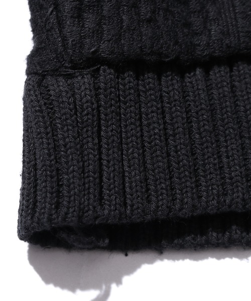 CAL O LINE（キャルオーライン）の「CAL O LINE/キャルオーライン INTEGRATE HOODY ニット フーディー（パーカー・メンズ・キャメル/ブラック・L/M/XL）」の9枚目の写真