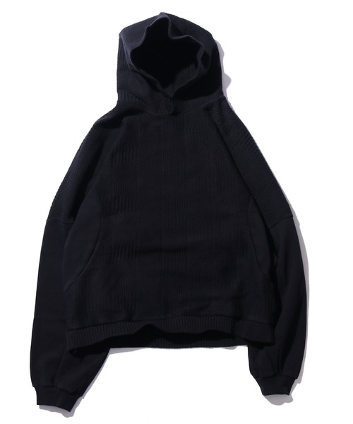 CAL O LINE（キャルオーライン）の「CAL O LINE/キャルオーライン INTEGRATE HOODY ニット フーディー（パーカー・メンズ・キャメル/ブラック・L/M/XL）」の12枚目の写真