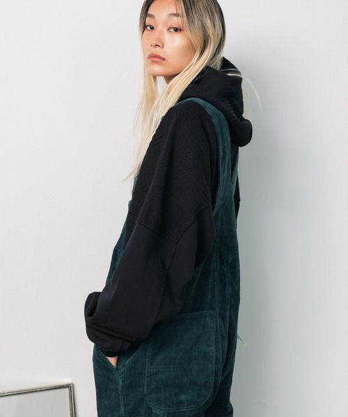 CAL O LINE（キャルオーライン）の「CAL O LINE/キャルオーライン INTEGRATE HOODY ニット フーディー（パーカー・メンズ・キャメル/ブラック・L/M/XL）」の21枚目の写真