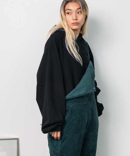 CAL O LINE（キャルオーライン）の「CAL O LINE/キャルオーライン INTEGRATE HOODY ニット フーディー（パーカー・メンズ・キャメル/ブラック・L/M/XL）」の19枚目の写真