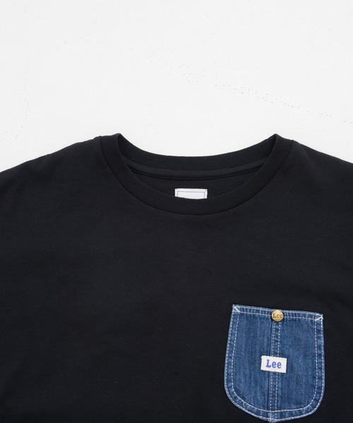 Lee（リー）の「【LEE／リー】デニムポケットロングスリーブTシャツ オーガニックコットン使用（Tシャツ/カットソー・レディース・ダークベージュ/ブラック/ホワイト/ライトブラウン・FREE）」の11枚目の写真