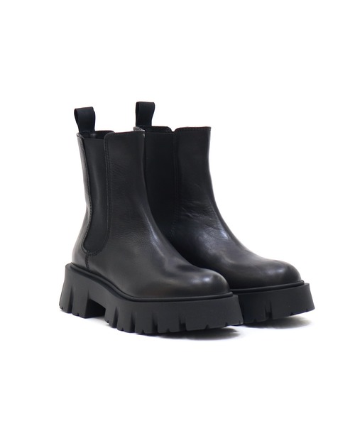 FABIO RUSCONI（ファビオルスコーニ）の「FABIO RUSCONI / side gore caterpillar sole boots（ブーツ・レディース・ブラック・38/37/36）」の4枚目の写真