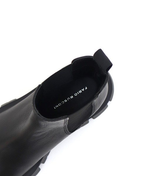 FABIO RUSCONI（ファビオルスコーニ）の「FABIO RUSCONI / side gore caterpillar sole boots（ブーツ・レディース・ブラック・38/37/36）」の10枚目の写真