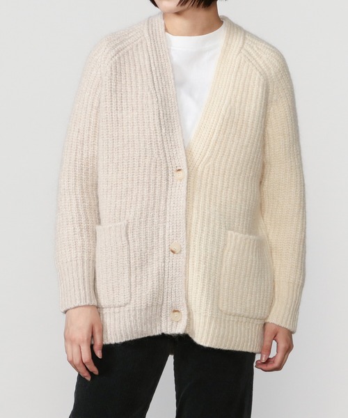 WALANCE（ワランス）の「【WALANCE】〈別注〉モヘアニット バイカラー