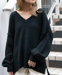 WEGO | WEGO/【WEB限定】ビックシルエットVネックセーター(ニット/セーター)