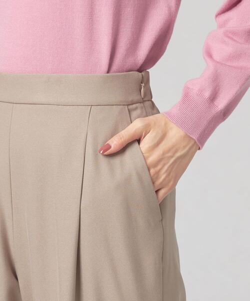 closet story（クローゼットストーリー）の「＜closet story（クローゼットストーリー）＞キモウ アジャスター テーパード パンツ -ウォッシャブル-（スラックス・レディース・ベージュ/ネイビー・FREE）」の6枚目の写真