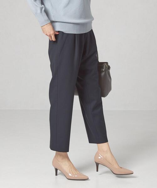 closet story（クローゼットストーリー）の「＜closet story（クローゼットストーリー）＞キモウ アジャスター テーパード パンツ -ウォッシャブル-（スラックス・レディース・ベージュ/ネイビー・FREE）」の9枚目の写真