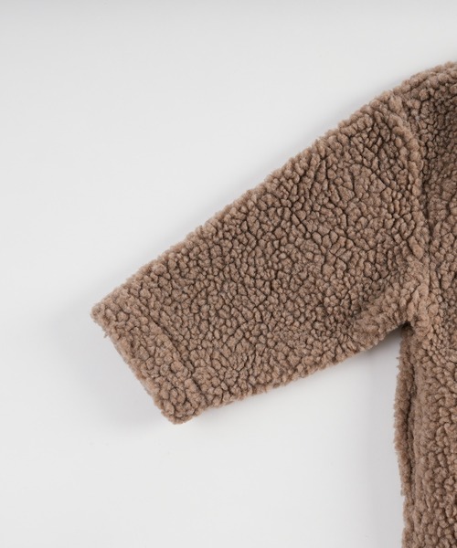 CIAOPANIC TYPY(チャオパニックティピー)の「【KIDS】【ZOZOTOWN限定】ボアカーディガン(ノーカラージャケット・キッズ・サックスブルー/アイボリー/モカ/ベージュ・LARGE/MEDIUM/XX-LARGE/SMALL/X-LARGE)」の6枚目の写真