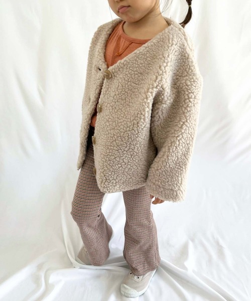 CIAOPANIC TYPY(チャオパニックティピー)の「【KIDS】【ZOZOTOWN限定】ボアカーディガン(ノーカラージャケット・キッズ・サックスブルー/アイボリー/モカ/ベージュ・LARGE/MEDIUM/XX-LARGE/SMALL/X-LARGE)」の22枚目の写真