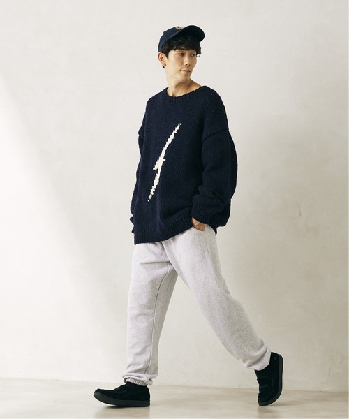 THRIFTY LOOK(スリフティールック)の「【THRIFTY LOOK/スリフティールック】Peru Hand ニット ''LIGHTNING'(ニット/セーター・メンズ・ネイビー/グレー・MEDIUM/LARGE)」の5枚目の写真