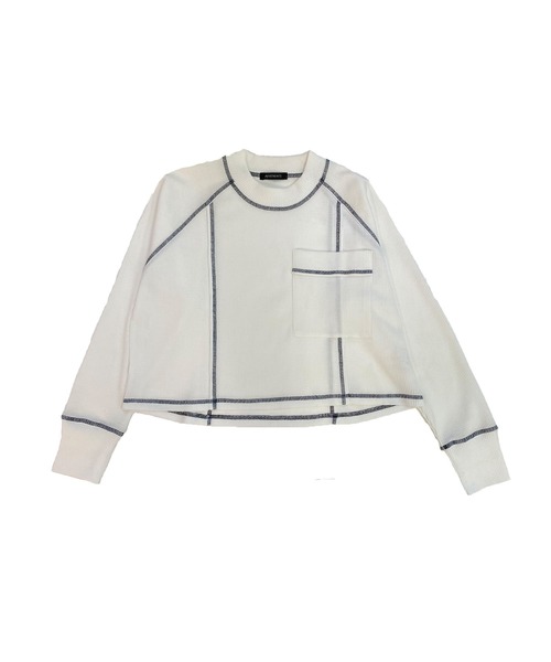 Avvenente（アベネンテ）の「【Avvenente】ワッフルロングTシャツ（Tシャツ/カットソー・レディース・ネイビー/オフホワイト/イエロー・FREE）」の21枚目の写真