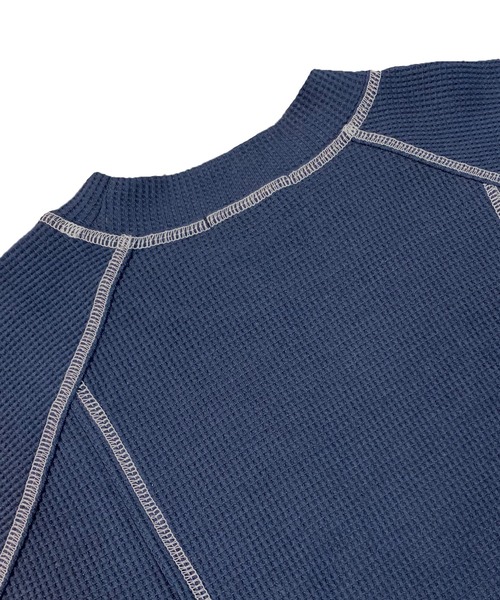 Avvenente（アベネンテ）の「【Avvenente】ワッフルロングTシャツ（Tシャツ/カットソー・レディース・ネイビー/オフホワイト/イエロー・FREE）」の11枚目の写真