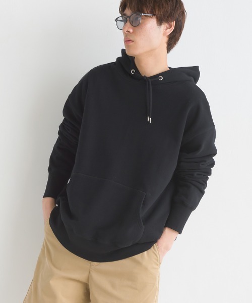 OMNES（オムネス）の「ユニセックス 裏毛スウェット プルオーバーパーカー（パーカー・レディース・ライトグレー/ブラック/ベージュ/アイボリー/ブルーグレー・SMALL/MEDIUM/LARGE/X-LARGE）」の3枚目の写真