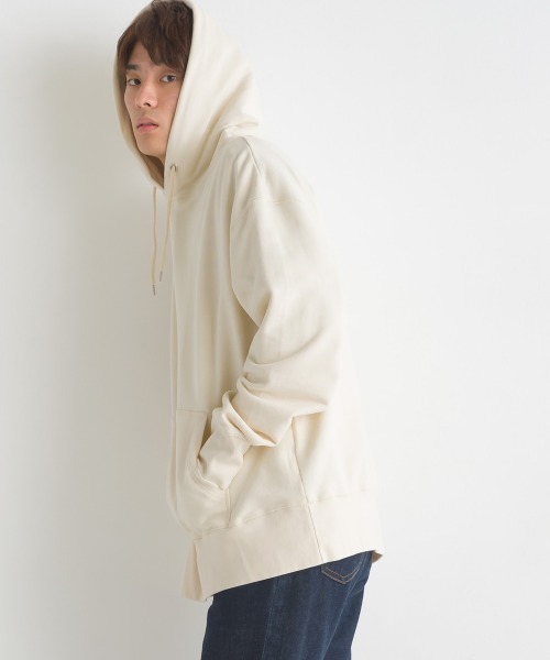 OMNES（オムネス）の「ユニセックス 裏毛スウェット プルオーバーパーカー（パーカー・レディース・ライトグレー/ブラック/ベージュ/アイボリー/ブルーグレー・SMALL/MEDIUM/LARGE/X-LARGE）」の10枚目の写真