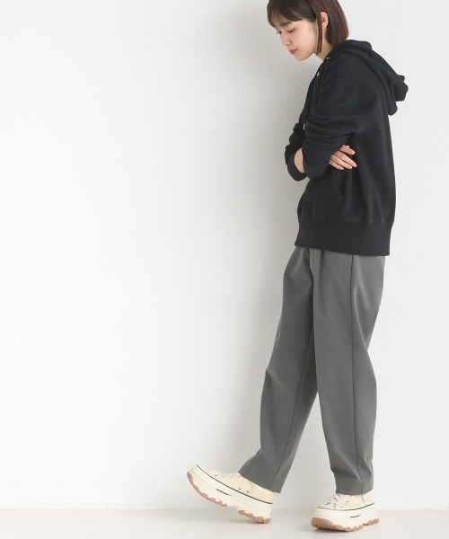 OMNES（オムネス）の「ユニセックス 裏毛スウェット プルオーバーパーカー（パーカー・レディース・ライトグレー/ブラック/ベージュ/アイボリー/ブルーグレー・SMALL/MEDIUM/LARGE/X-LARGE）」の14枚目の写真