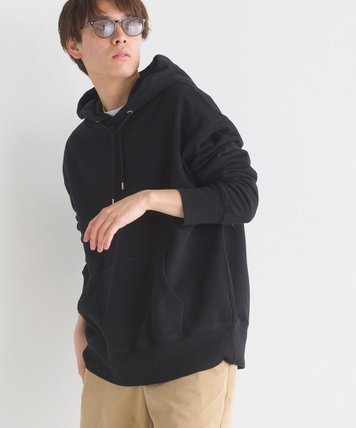 OMNES（オムネス）の「ユニセックス 裏毛スウェット プルオーバーパーカー（パーカー・レディース・ライトグレー/ブラック/ベージュ/アイボリー/ブルーグレー・SMALL/MEDIUM/LARGE/X-LARGE）」の15枚目の写真