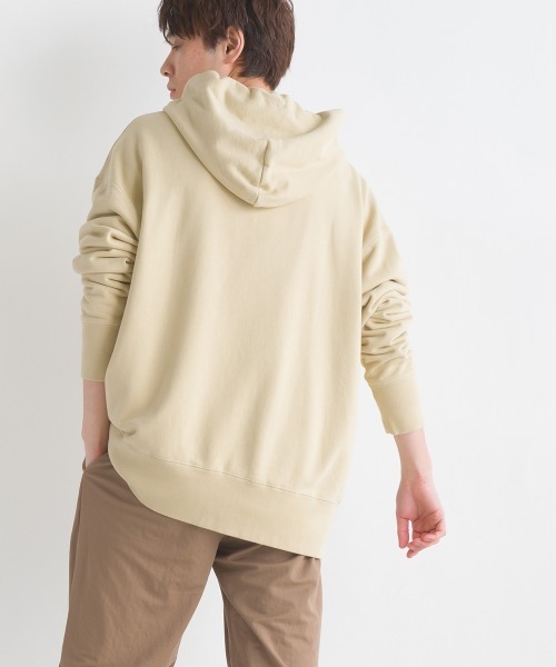 OMNES（オムネス）の「ユニセックス 裏毛スウェット プルオーバーパーカー（パーカー・レディース・ライトグレー/ブラック/ベージュ/アイボリー/ブルーグレー・SMALL/MEDIUM/LARGE/X-LARGE）」の19枚目の写真