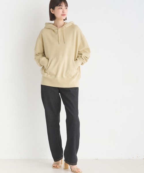 OMNES（オムネス）の「ユニセックス 裏毛スウェット プルオーバーパーカー（パーカー・レディース・ライトグレー/ブラック/ベージュ/アイボリー/ブルーグレー・SMALL/MEDIUM/LARGE/X-LARGE）」の21枚目の写真