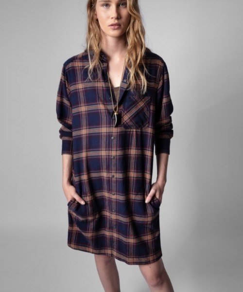 ZADIG&VOLTAIRE(ザディグ エ ヴォルテール)の「RYANE CAR ROBE(ワンピース・レディース・ボルドー・XS/M/S)」の7枚目の写真