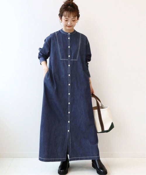 Le Denim シャツワンピース 手洗い可能 シャツワンピース Slobe Iena スローブイエナ のファッション通販 Zozotown