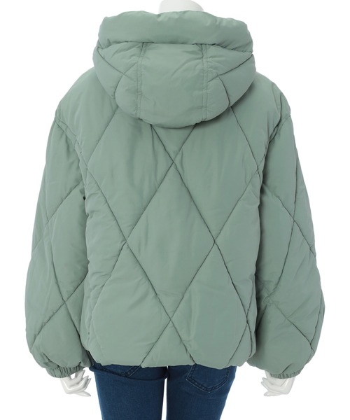 ダウンＪＫミント36rana様 fifth calin（フィフスカラン）の「ダイヤ柄中綿ダウン（ダウン