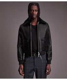 AVIATOR JACKET IN AGEDレザーシアリング 61488417b_8_d_215.jpg