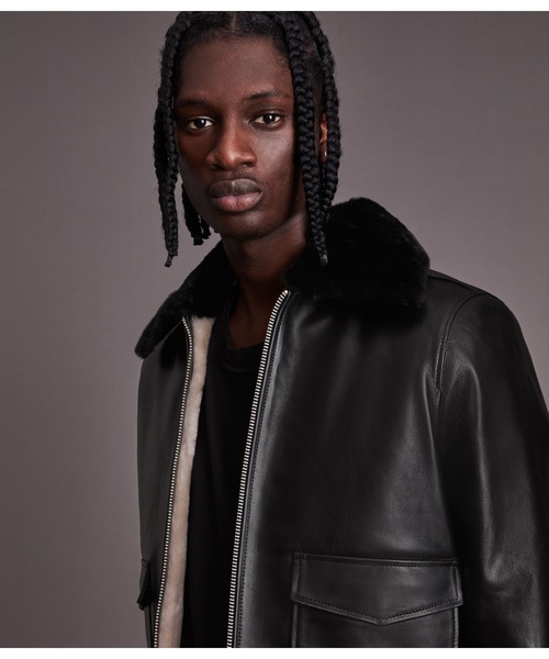ALLSAINTS（オールセインツ）の「WORGAN SHEARLING AVIATOR JACKET