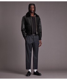 AVIATOR JACKET IN AGEDレザーシアリング Zing Apparel Men's A2 Aviator Brown Genuine Sheepskin Faux