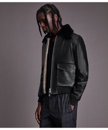 ミュージシャン LONG AVIATOR JACKET ALLSAINTS（オールセインツ）の「WORGAN SHEARLING AVIATOR JACKET