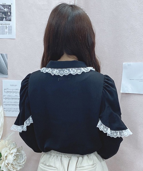Swankiss(スワンキス)の「YY dramatic B/L(シャツ/ブラウス・レディース・ホワイト/ピンク/ブラック・FREE)」の7枚目の写真