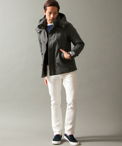 BEAUTY&YOUTH UNITED ARROWS（ビューティーアンドユースユナイテッドアローズ）の「BY オーバーダイ ピケ 5ポケット スリムパンツ ◆（その他パンツ・メンズ・ホワイト/ブラック・MEDIUM/X-LARGE/LARGE/SMALL）」の14枚目の写真