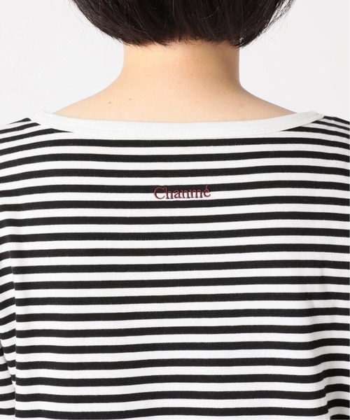 Spick & Span（スピックアンドスパン）の「≪追加≫GIZACOTTONボーダーロングT3◆（Tシャツ/カットソー・レディース・アイボリー/ブラウン・FREE）」の12枚目の写真