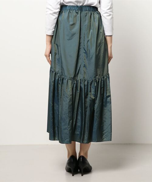 Lui's(ルイス)の「シャンブレータフタギャザーロングスカート(スカート・レディース・ブラック/パープル/グリーン・FREE)」の9枚目の写真