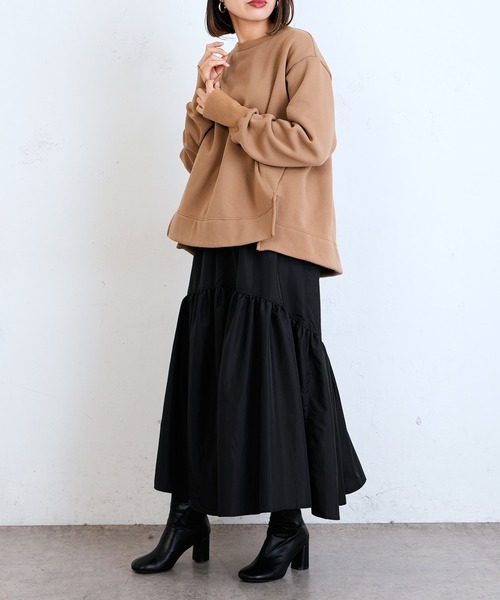 Lui's(ルイス)の「シャンブレータフタギャザーロングスカート(スカート・レディース・ブラック/パープル/グリーン・FREE)」の10枚目の写真