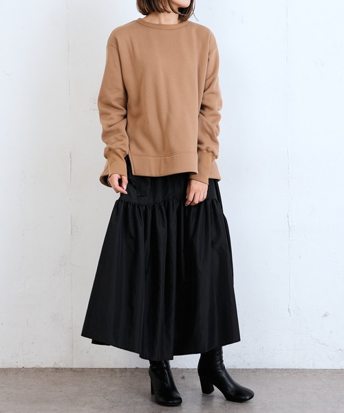 Lui's(ルイス)の「シャンブレータフタギャザーロングスカート(スカート・レディース・ブラック/パープル/グリーン・FREE)」の11枚目の写真