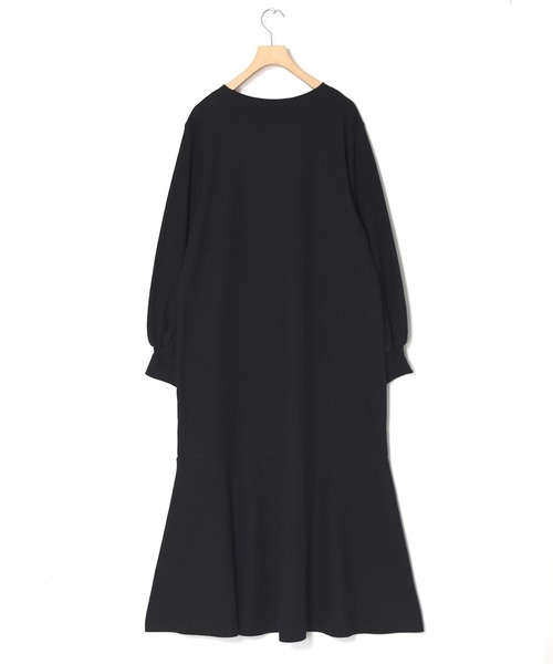 w closet（ダブルクローゼット）の「起毛スムースマーメイドワンピース（ワンピース・レディース・ブラック/ライム/マスタード・FREE）」の4枚目の写真