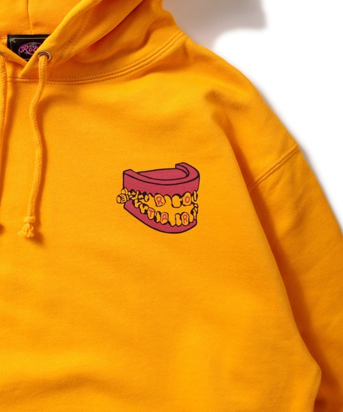 ROTAR(ローター)の「The Greedy Life PO PARKA バックプリント プルオーバー パーカー(パーカー・メンズ・ブラック/オレンジ系その他/ミックスグレー・MEDIUM/LARGE/SMALL/X-LARGE)」の15枚目の写真