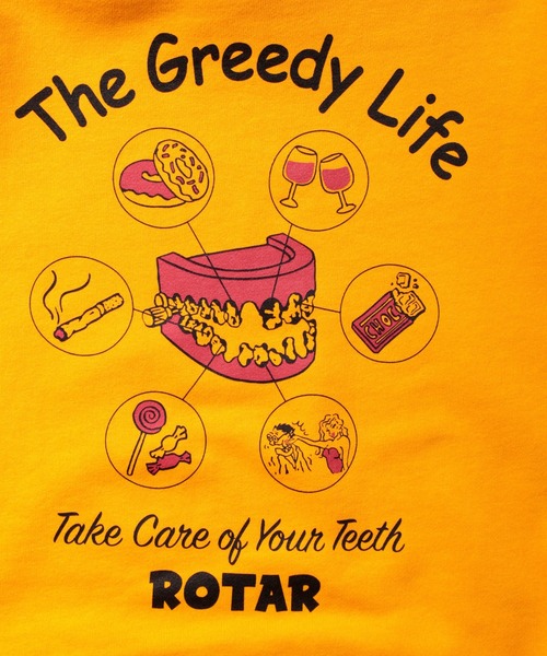 ROTAR(ローター)の「The Greedy Life PO PARKA バックプリント プルオーバー パーカー(パーカー・メンズ・ブラック/オレンジ系その他/ミックスグレー・MEDIUM/LARGE/SMALL/X-LARGE)」の10枚目の写真