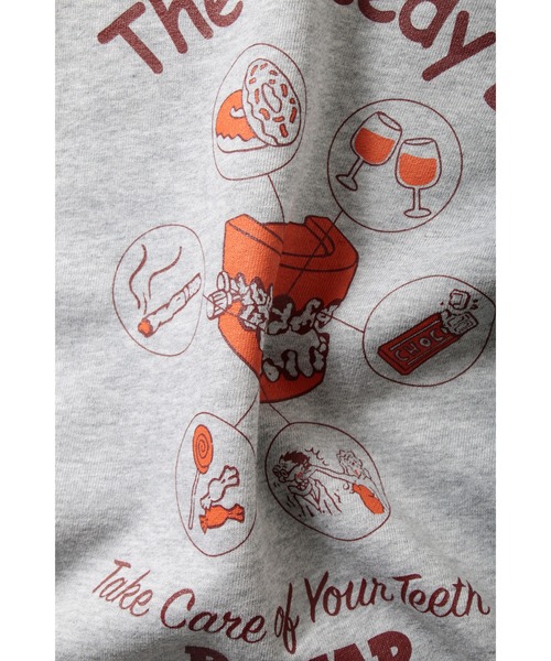 ROTAR(ローター)の「The Greedy Life PO PARKA バックプリント プルオーバー パーカー(パーカー・メンズ・ブラック/オレンジ系その他/ミックスグレー・MEDIUM/LARGE/SMALL/X-LARGE)」の14枚目の写真