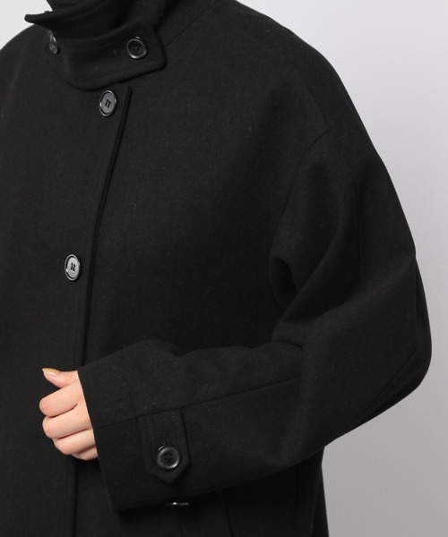 PAGEBOY(ページボーイ)の「スタンドネックウールコート2(チェスターコート・レディース・ブラック・S/M)」の15枚目の写真