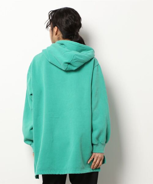 Three Four Time（ｽﾘｰﾌｫｰﾀｲﾑ）の「フロッキープリントフーディープルオーバー（パーカー・レディース・グリーン/ピンク・FREE）」の7枚目の写真