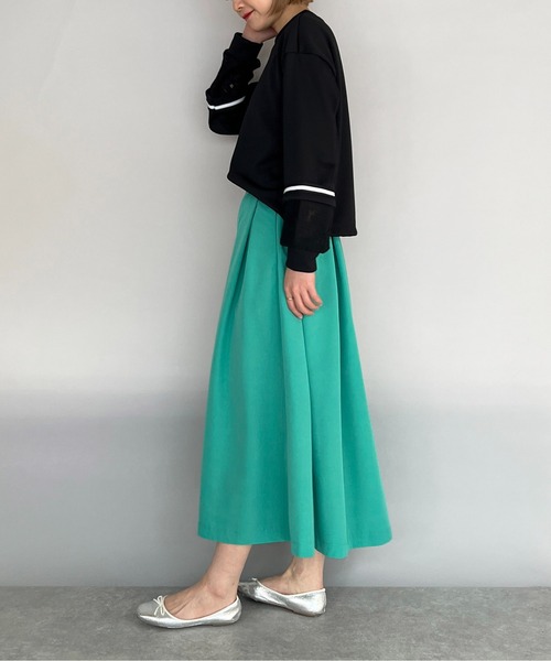 BE NEAT（ビーニート）の「袖口レース切替ラインテープ付きプルオーバー（Tシャツ/カットソー・レディース・ホワイト/ブラック・M）」の18枚目の写真