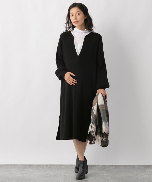 LEPSIM(レプシィム)の「マタニティ/12ゲージ2Pセットリブワンピース 258459(マタニティウェア/グッズ・レディース・ブラック/ブラウン/イエロー・FREE)」の22枚目の写真