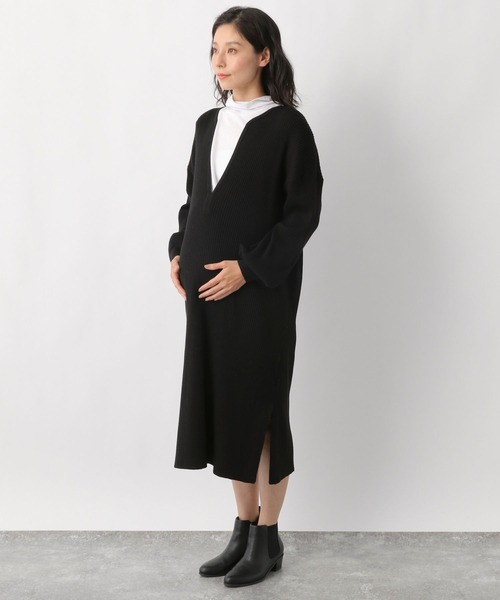 LEPSIM(レプシィム)の「マタニティ/12ゲージ2Pセットリブワンピース 258459(マタニティウェア/グッズ・レディース・ブラック/ブラウン/イエロー・FREE)」の15枚目の写真