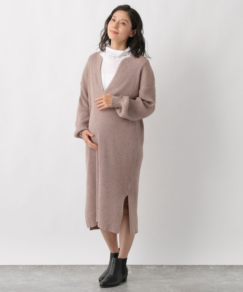 LEPSIM(レプシィム)の「マタニティ/12ゲージ2Pセットリブワンピース 258459(マタニティウェア/グッズ・レディース・ブラック/ブラウン/イエロー・FREE)」の7枚目の写真