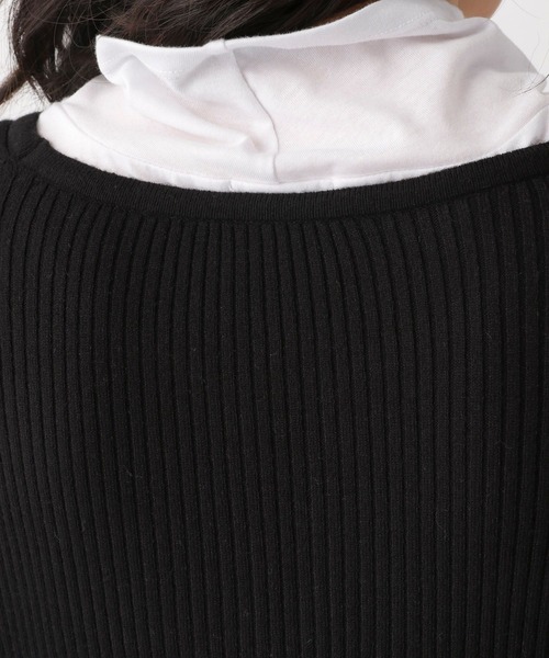 LEPSIM(レプシィム)の「マタニティ/12ゲージ2Pセットリブワンピース 258459(マタニティウェア/グッズ・レディース・ブラック/ブラウン/イエロー・FREE)」の5枚目の写真